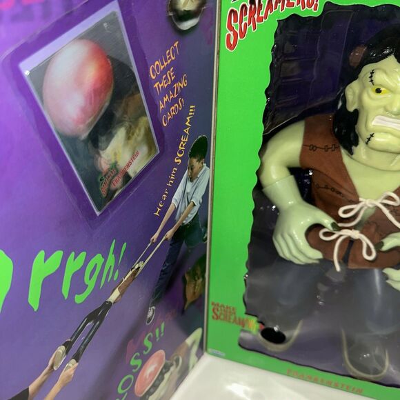MANLEY TOY QUEST STRETCH SCREAMERS ELECTRONIC FRANKENSTEIN WITH BOX - Picture 3 of 16